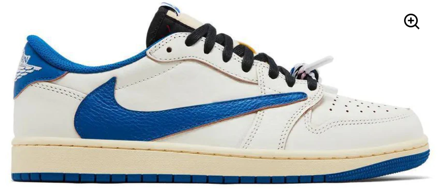 Jordan 1 Retro Low OG SP Fragment x Travis Scott Sail Military Blue