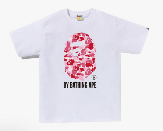 BAPE ABC Camo By Bathing Ape Tee White/Pink